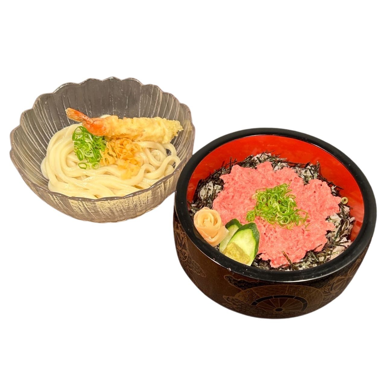 ネギトロうどんセット